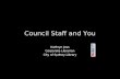 Council staff and you