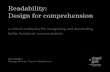 Matt DuBeau - Readability: Design for comprehension