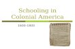 Colonial   national period 2011