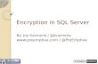 Encryption In SQL Server