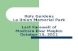 Last farewell of modesto magleo at holy gardens la union memorial park