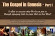 The Gospel in Genesis - Part One