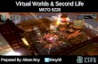 Virtual worlds & second life presentation slideshare