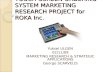 Marketing Research Project Presentation Yukselulgen