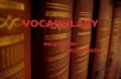 Vocabulary 1101