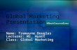 Global marketing presentation