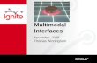 Multimodal Interfaces