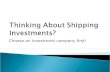 Textainer Shipping Container Investments