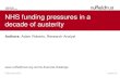 Adam Roberts: NHS funding pressures in a decade of austerity