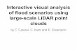 nteractive visual analysis of flood scnarios using large-scale LiDAR point clouds