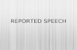 Reported speech (2)