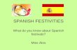 Spanish festivities with answers