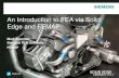 #SEU12 - 507   an introduction to fea via solid edge and femap - mark sherman