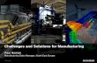 Challenges and solutions for manufacturing business