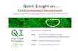 Quick Insight: Environmental movement, problems, solutions (9 Slides, Hyperlinks)