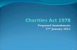 Pp presentation re proposed amendments to the charities act 1978
