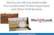 WeGoLook offering Nationwide Pre-Construction Onsite Inspections and Other Field Services