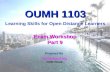 OUMH1103 Exam Focus for May 2011 - Topic 9