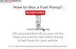 How to Buy a Fuel Pump