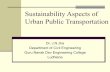 Sustainability in Transport Sector