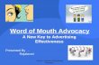 Word of mouth ppt