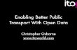 Enabling Better Public Transport With Open Data