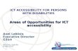 Areas of Opportunities for ICT accessibility