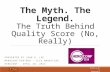Quality Score: The Myth. The Legend. John A. Lee #HeroConf 2014