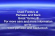 Used Ford's at Pertwee and Back