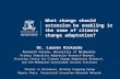 What change should extension be enabling in the name of climate change adaptation - Lauren Rickards