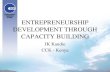 Entrepreneurship development through capacity building