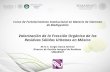 Curso de Fortalecimiento Institucional en Materia de Sistemas de Biodigestión Valorización de la Fracción Orgánica de los Residuos Sólidos Urbanos en México.