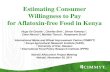 Estimating consumer willingness to pay for aflatoxin free food