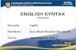 English Syntax Primer Bimestre
