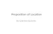 Prepositions of location