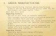 The Five Subsectors Of Green Product Development And Manufacturing