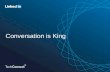 Content Isn't King, Conversation Is King