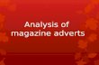 Analysis of mag ads