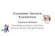 Customer Service Excellence - Lecture 10