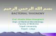 Bacterial taxonomy