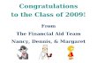 Congratulations to the Class of 2009!
