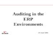 Auditing in the ERP Environments - By Arvind Dang