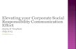 Elevating Your Corporate Social Responsibility Communication Effort