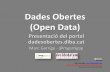 Presentació del Nou Portal de Dades Obertes de la Diputació de Barcelona