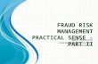 Fraud risk management