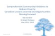 Comprehensive Community Initiatives to Reduce Poverty: Canadian Lessons Learned and Opportunities Moving Forward