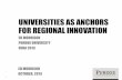 Universities as Anchors for Regional Innovation October 2013