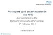 My report card on innovation in the NHS - Helen Bevan