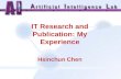 IT Research and Publication: My Experience