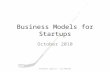Business Models for Startups